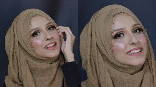 HOW TO GIVE LAYERS IN HIJAB  Hijaab Series By Hunaina Rasool [upl. by Yrogerg125]