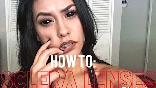 How To Sclera Lenses  Danielle Miranda [upl. by Eenor]