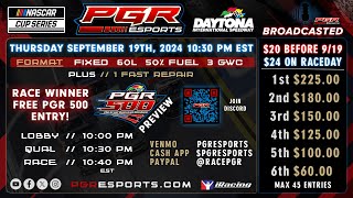 PGR eSports Intimidator Superspeedway Series  Daytona International Speedway  91824 PGR eSports [upl. by Annahsal]