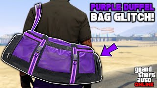 How To Get The Purple Duffel Bag Glitch In Gta 5 Online No BEFF or Transfer [upl. by Archle418]