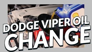 Dodge Viper Oil Change [upl. by Wiltshire]