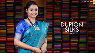 Dupion Silk Sarees  11 Feb 2021  Prashanti [upl. by Eelyahs]