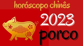 Horóscopo Chinês 2023  Porco [upl. by Lethia]