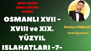 KPSS 2024 Tarih  XVII  XVIII VE XIX Yüzyıl Islahat Soru Çözümü 7kpsstarih kpss2024 ayt2024 [upl. by Susumu]