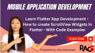 Learn Flutter App Development – How to usecreate ScrollView Widget in Flutter – With Code Examples [upl. by Baggett929]