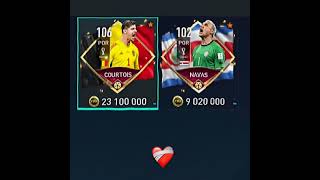 COURTOIS vs NAVAS fifa cards🥶😎realmadrid edit fifamobile bélgica costarica [upl. by Particia]