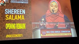 2021 MASICNA CONVENTION OPENING REMARK Shereen Salama [upl. by Ttimme109]