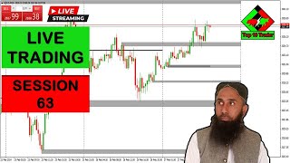 Live Trading Session 63 XAUUSD Technical Analysis  top10trader [upl. by Eirroc]