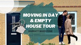 MOVING IN DAY amp EMPTY HOUSE TOUR  BARRATT NEW BUILD  MILTON KEYNES  2021 [upl. by Jutta]