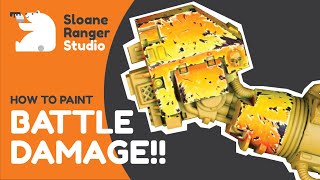 HOW TO PAINT BATTLE DAMAGE ON ARMOUR  Miniature Painting Tutorial [upl. by Enrichetta176]