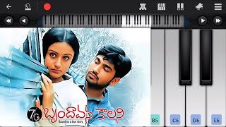 Talachi talachi chuste song on mobile piano 7G Brindavan colony  Telugu [upl. by Franz]