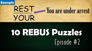 REBUS Puzzles Episode 2  Are you a genius to solve these [upl. by Orrocos]