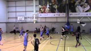 Derby CollegeNoelBaker vs Charnwood Riders  EABL Week 21 02032015 [upl. by Aielam]