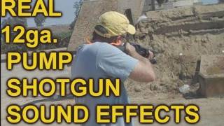 Pump Shotgun Sound Effects Loading and Shooting [upl. by Eniretak]