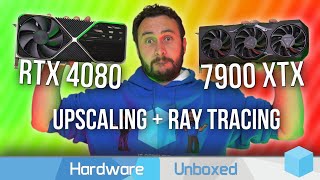 Radeon RX 7900 XTX vs GeForce RTX 4080 FSR vs DLSS  Ray Tracing Benchmarks [upl. by Hough]