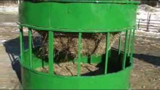 Hay Hopper FeederRound Bale FeederCattle FeederHorse FeederBull FeederHay Feeder [upl. by Glorianna]