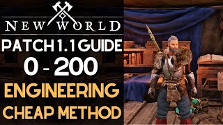 Maxing Out Engineering Fast In New World  0  200 Cheapest Method Guide [upl. by Ji927]