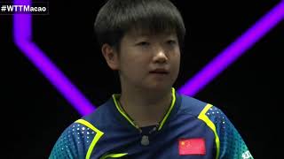 WTT 2024 Macau Champions League Sun Yingsha vs Tian Zhixi Five Best Balls Appreciationtabletennis [upl. by Helfant]