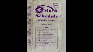 AFN Europe Radio  Heidelberg  Mannheim Areas AAFES Movie Theater Schedule Aug 1980 1336 [upl. by Daphie]