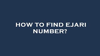 How to find ejari number [upl. by Ahseinat]