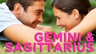 Are Gemini amp Sagittarius Compatible  Zodiac Love Guide [upl. by Xonk]