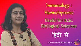 Haematopoiesis for BSc Biological Sciences  Solving Questions with Gauri ma’am [upl. by Pippas806]