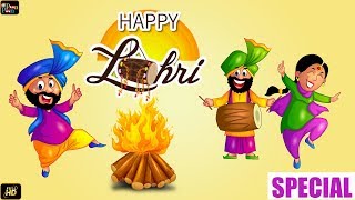 Sundar Mundariye Lohri Song  Happy Lohri 2019  Latest Animation Video  Poon Poon [upl. by Quinta69]