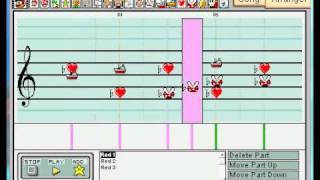 Mario Paint Composer  LanceRed Battle Theme HGSS [upl. by Giselle]