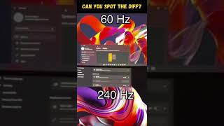 60Hz vs 240Hz Monitor – Can You Really Spot the Difference 👀 [upl. by Shoemaker]