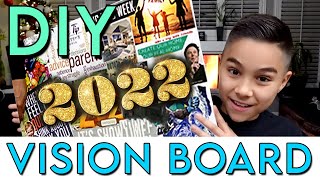 How To Make A Vision Board  2021 SIMPLE [upl. by Gone]