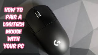 How to pair a logitech wireless mouse with your PC [upl. by Atiuqcaj]