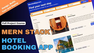 Complete MERN Stack Project Build a Hotel Booking App Like a Pro Developer StepbyStep Course 2024 [upl. by Oak934]