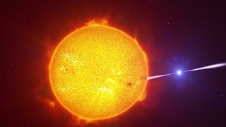 Artist’s impression video of the exotic binary star system AR Scorpii [upl. by Noicpesnoc]