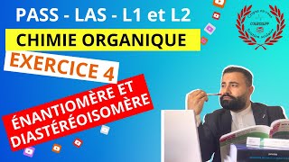 EXERCICES  STÉRÉOCHIMIE  ÉNANTIOMÈRE  DIASTÉRÉOISOMÈRE EX4 [upl. by Karel]