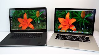 15quot Retina MacBook Pro 2015 vs Dell XPS 15 UHD 4K Comparison Smackdown [upl. by Codding]