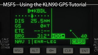 MSFS Using the KLN90 GPS Tutorial [upl. by Melquist]