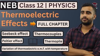 Thermoelectric Effects  Seebeck Effect Peltier Effect  Class 12 Physics Chapter 15  NEB [upl. by Renae381]