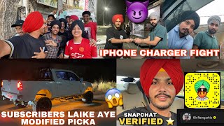 Iphone Charger Fight w Gagan Lally 😈👿Modified Picka 😱 SNAPCHAT VERIFIED ⭐️ [upl. by Imik]