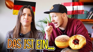 DEUTSCH vs ÖSTERREICHISCH Ich bringe meiner Freundin Dialekt bei 😅👨‍🎓 Teil 2 [upl. by Mighell]