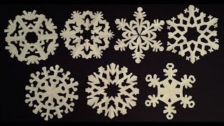 Paper snowflake tutorial  learn how to make snowflakes in 5 minutes  EzyCraft [upl. by Mcclish]