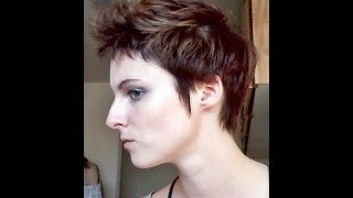 How to Style a Pixie Cut Relaxed Faux Hawk [upl. by Selij]