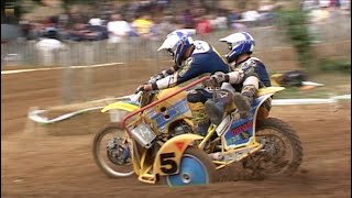 MX Sidecar World championship 2001 Great Britain GP Canada Heights 1st moto [upl. by Refannej]