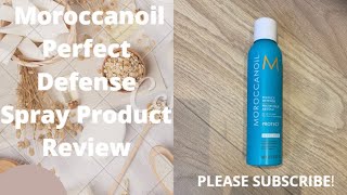 Moroccanoil Perfect Defense Spray Product Review [upl. by Sakmar]