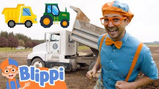 Blippi Learns About Tractors and Construction Vehicles  Educational Videos for Kids [upl. by Waers536]