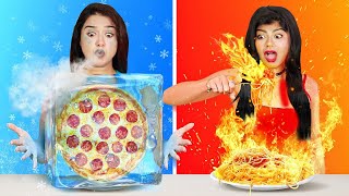 অসাধারণ মজাদার HOT Vs COLD Food Challenge  Extreme Hot vs Freezing Cold Food Eating Challenge [upl. by Rifkin186]