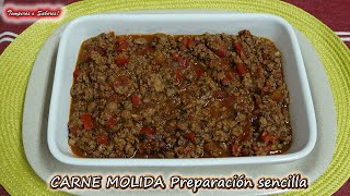 CARNE MOLIDA preparación económica sencilla y deliciosa [upl. by Rekyr]