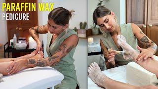 Relaxing Luxury Paraffin Wax Pedicure Tutorial [upl. by Plumbo814]