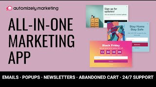 Automizely Marketing  Allinone marketing app  Emails popups bars web push amp more [upl. by Ylecara]