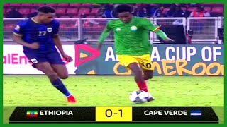 AFCON 2022 Ethiopia vs Cape Verde 0  1 Goal and Highlights [upl. by Bechler]