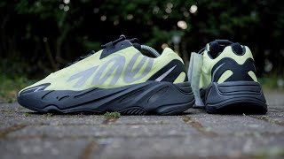 Yeezy Boost 700 MNVN ‘Phosphor Neon Unboxing amp Review 2020 [upl. by Llenel]